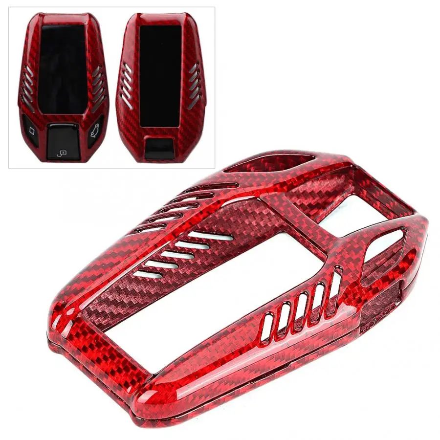 1 Pcs Hot Sell Brand New Carbon Fiber Key Fob Case Cover Smart Touchscreen LCD Fit for BMW 5 and 7 Series Auto Accessories | Автомобили и