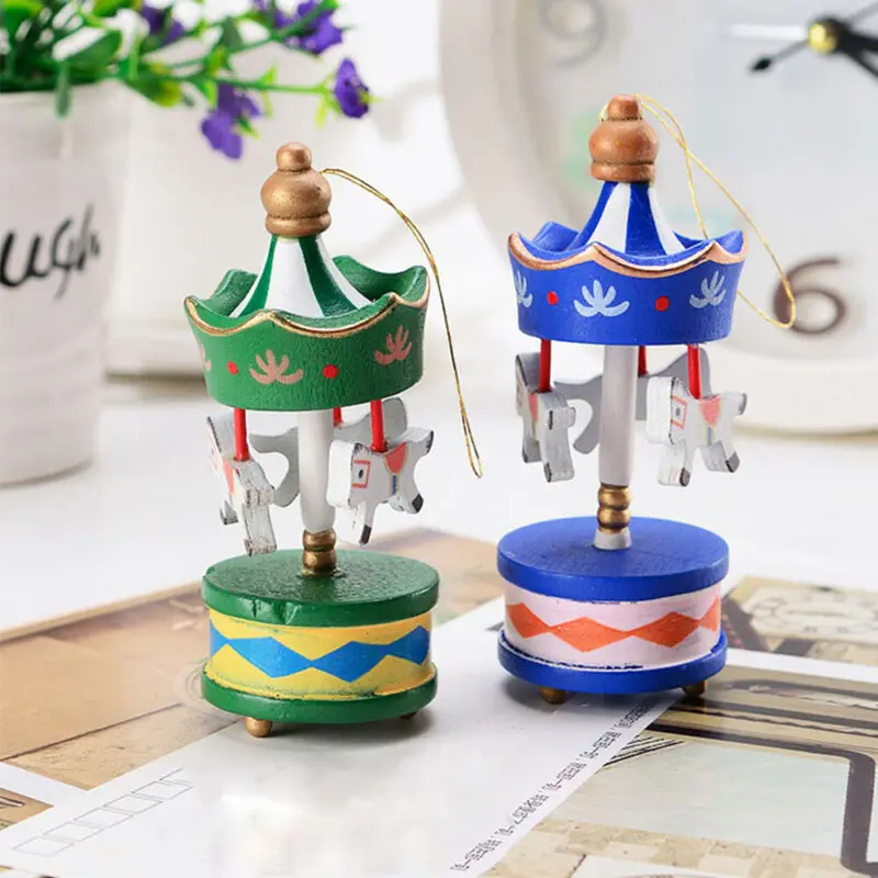 6Pcs Christmas Rotating Trojan Horse Decorations Baubles Party Table Decoration for Home Ornaments Xmas Gifts | Дом и сад