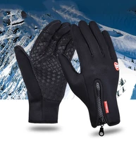 windstopers gloves anti slip windproof thermal warm touchscreen glove breathable tactico winter men women black zipper gloves