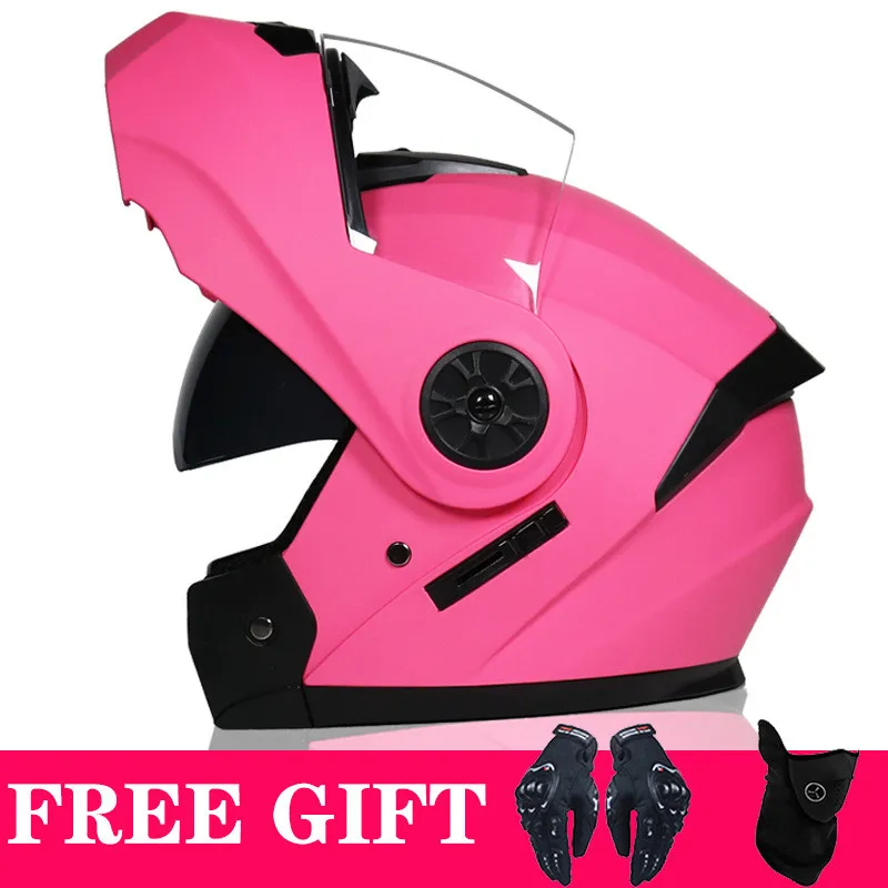 

Flip Up Motocross Helmets Men Full Face Motor Bike Helmet Double Lens Modular Casco Moto Racing Street Bike Helmet DOT Approved