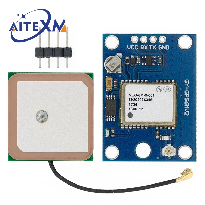

GY-NEO6MV2 Новый NEO-6M GPS модуль NEO6MV2 с управлением полетом EEPROM MWC APM2.5 большая антенна для Arduino