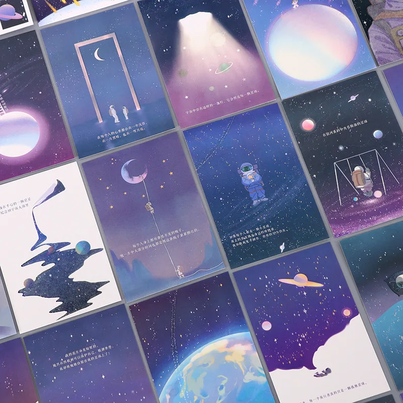 

30 Art Postcards Blessing Cards Greeting Cards Boxed Creative Stationery Message Cards Postcard Set Small Fresh