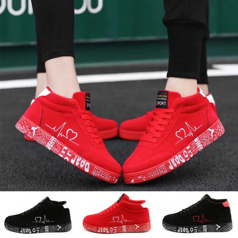 

High Top Autumn Sneakers Men Running Shoes Men's Sports Boots Women Sneakers Man Sport Red Vulcanized Vulcanise Basket GME-2291