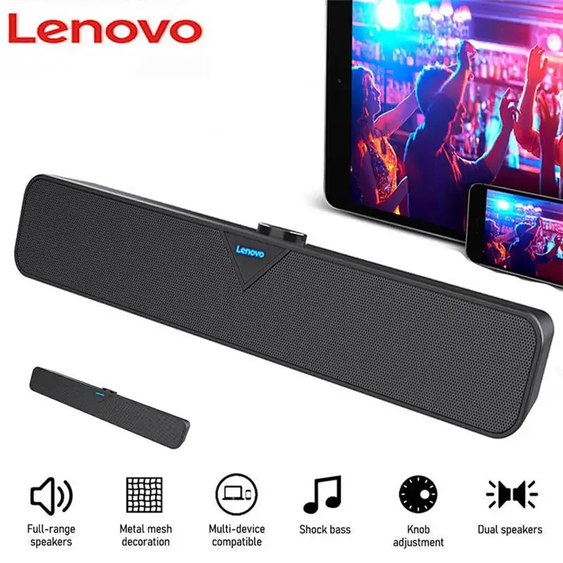 Lenovo L102 ТВ звуковая панель с реверсивным звуковым проводной и беспроводной Bluetooth