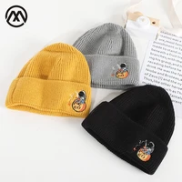 mens hats for womens hats winter cute embroidery cotton hat knit hat skullies beanies high density outdoor warm hat 2021 new