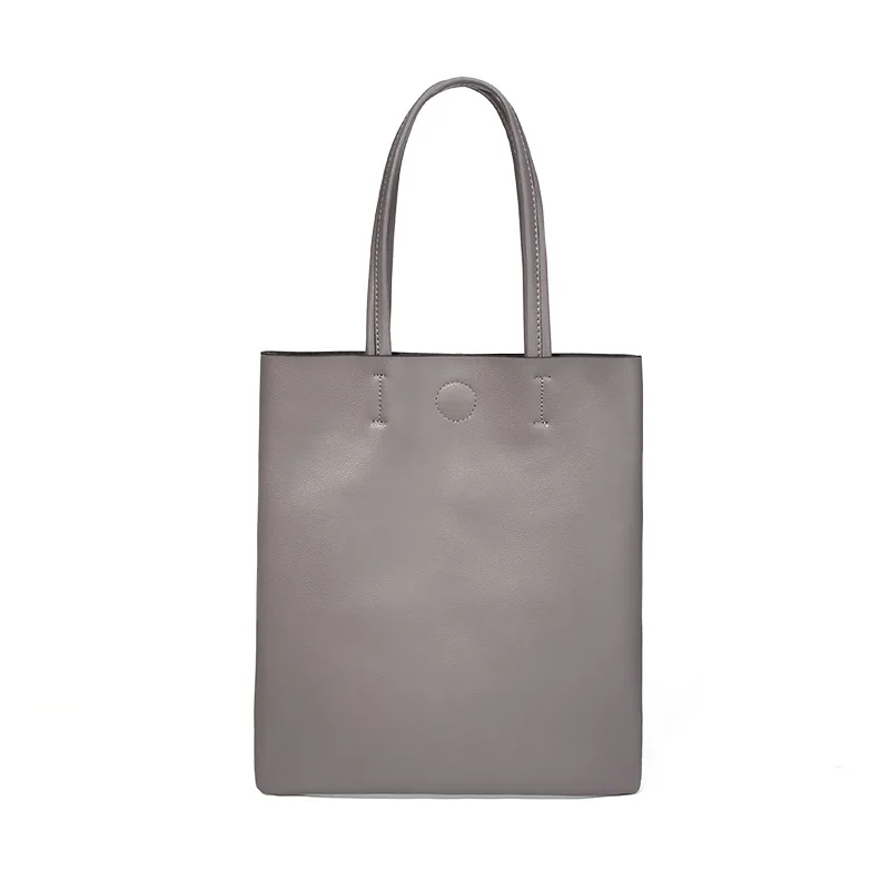 

New Arrival Women's Split Leather Totes Large Capacity Soft Leather Women Shoulder Bags Daily Causal Handbag for Ladies