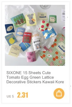 SIXONE 1 шт Ins креативные милые мини-наклейки выражение улыбающегося лица пакет телефон стикер s руководство Материал декоративная наклейка