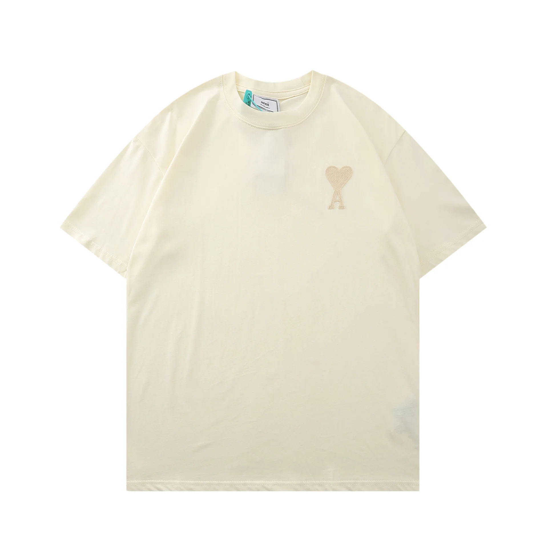 

2021 New Men's And Women's Summer Loose Ami Short-Sleeved Fashion Trend Brand Cotton Casual Round Neck T-Shirt Kanye West