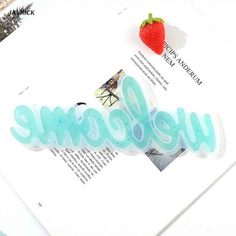 

2 Pcs/Set Crystal Epoxy Resin Mold House Door Hanging Plate Silicone Mould DIY Crafts Decorations Pendant Making Tool