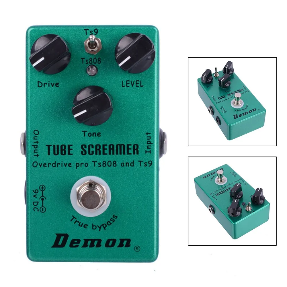 

Mosky Tube Screamer 2 In 1 Guitar Pedal Vintage Overdrive Distortion Effects True Bypass LED Indicator Upgrad Classic TS9 TS808