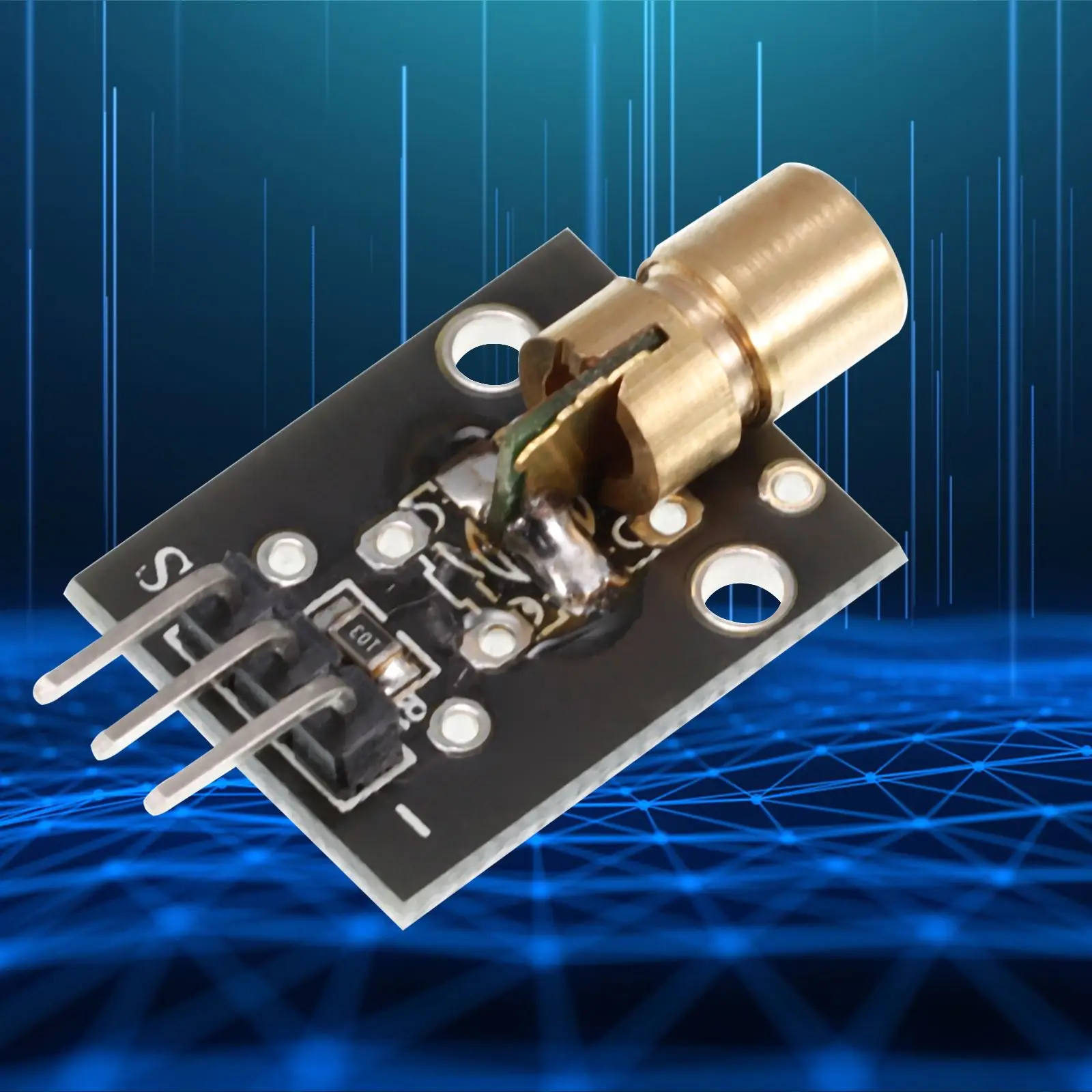 

4pcs 3-Pin Photodiode Module Lase Transmitter Module Sensor Kits For Arduino Anti-Theft Detection 5V/5WM Laser Dot Diode Sensor