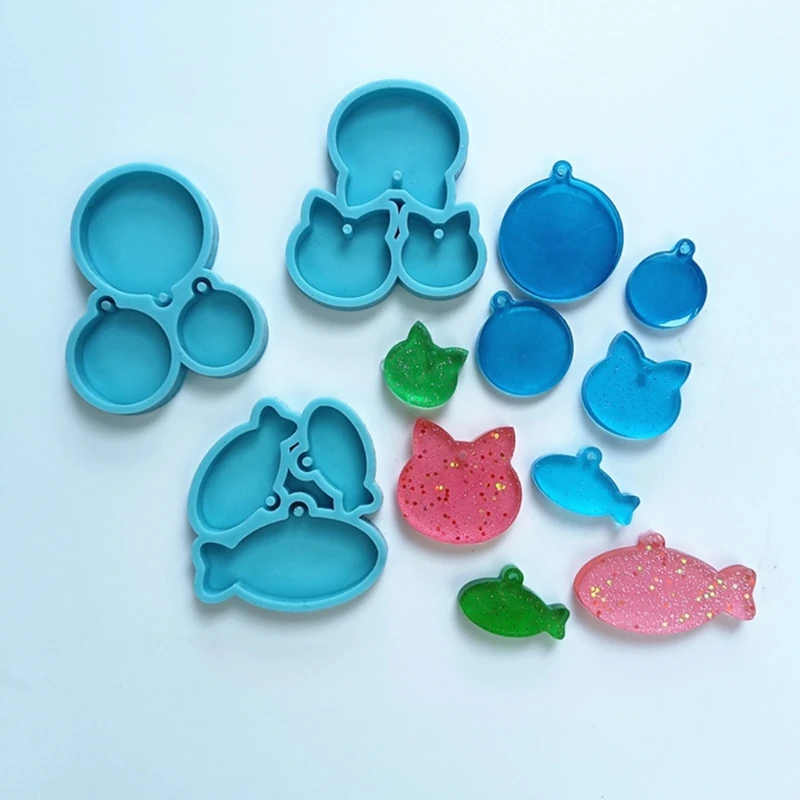 

DIY Crafts Jewelry Pendants Epoxy Resin Mold Hanging Tag Listed Silicone Mould 45BC