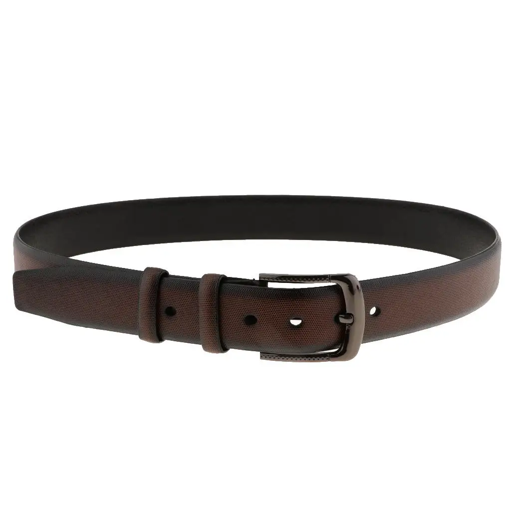 

Fashion Mens Leather Belts Waist Strap Belts Pin Alloy Buckle Trousers Belts