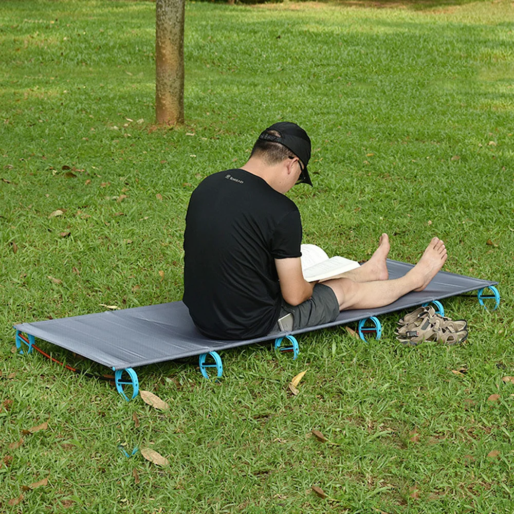 Наружная складная кровать портативная для кемпинга одиночная 120 кг несущая вес