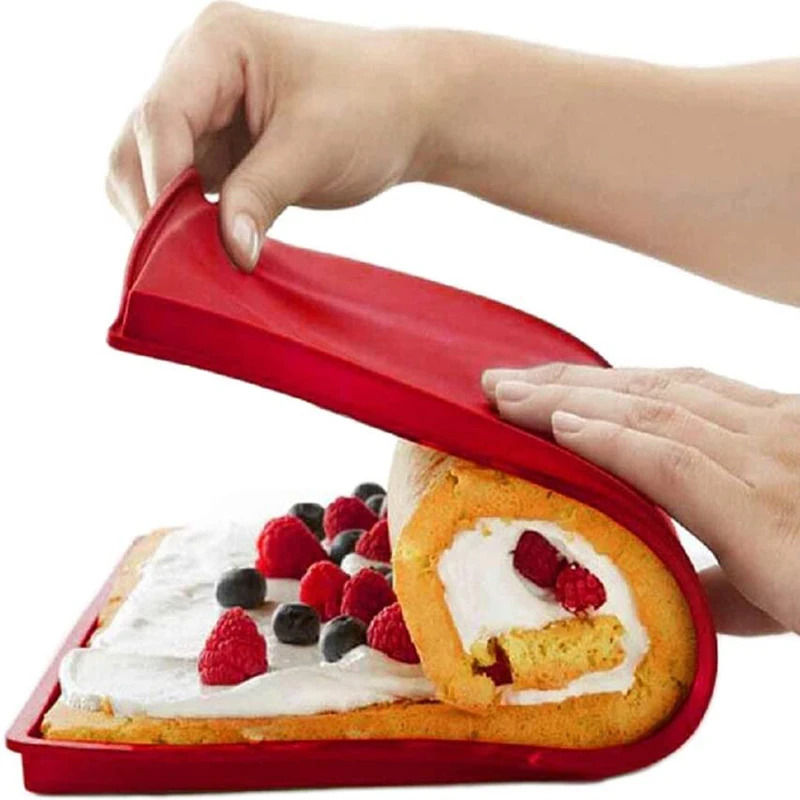

Food Grade Cake Roll Silicone Pad Swiss Cake Roll Impression Pad Painted Pad Double Side Swiss Roll Baking