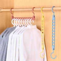 9 hole support circle clothes hanger clothes drying rack multifunction plastic clothes rack hangers for clothes home storage