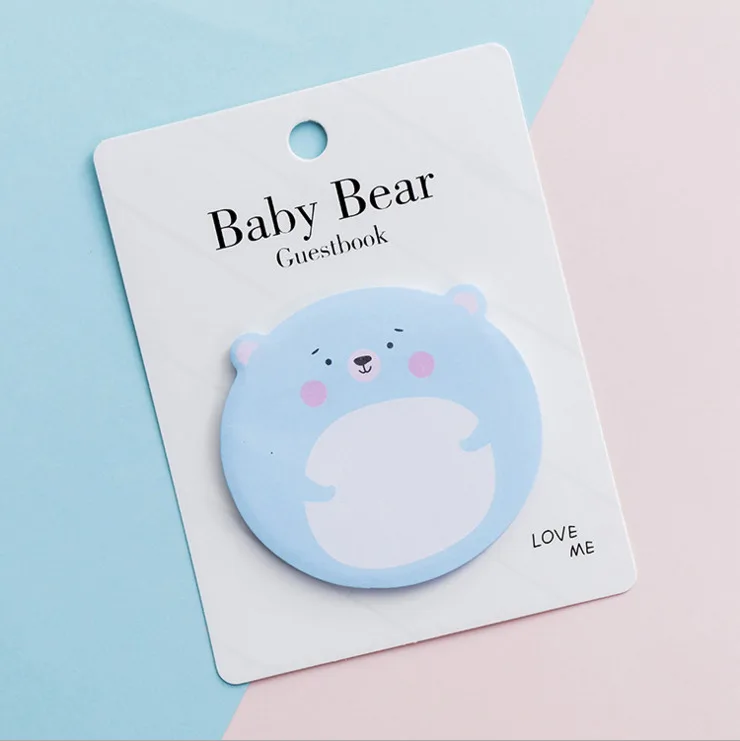 Ellen Brook, 1 шт., Kawaii, липкие Детские заметки с медведем, креативный блокнот, блокнот, Filofax, блокноты для заметок, офисные школьные принадлежности, канцелярские принадлежности