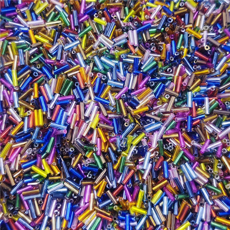 

2mm Glass Tube Loose Beads DIY For Jewelry Making Pendant Necklace Bracelet Sewings Accessories Wholesale