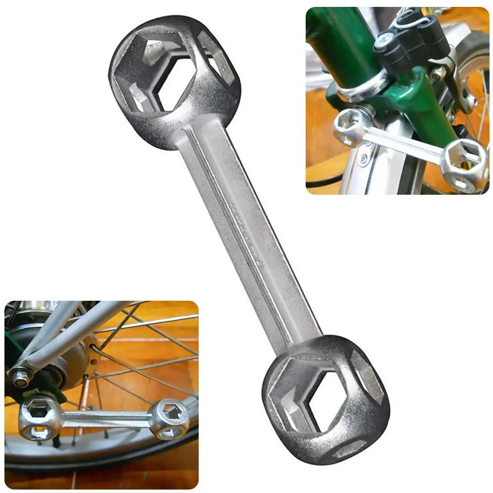 

Bicycle Bike Cycle Mini Pocket Hexagon Wrench Spanner Multi Repair Tool Multipurpose Keychain Scooter Garage Gadget