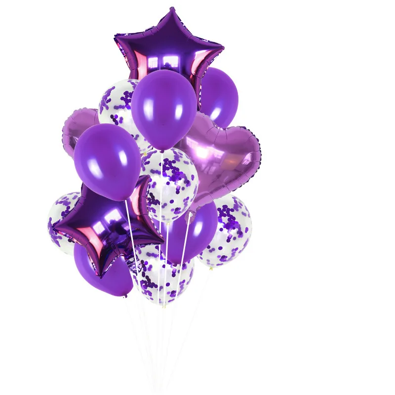 Воздушные шары с металлическими конфетти 14 шт./лот | Дом и сад