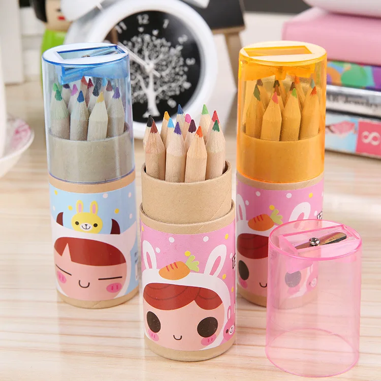 

XGZ 2 Boxes Color Lead Mini Bear 12 Pencil / Painting Pen