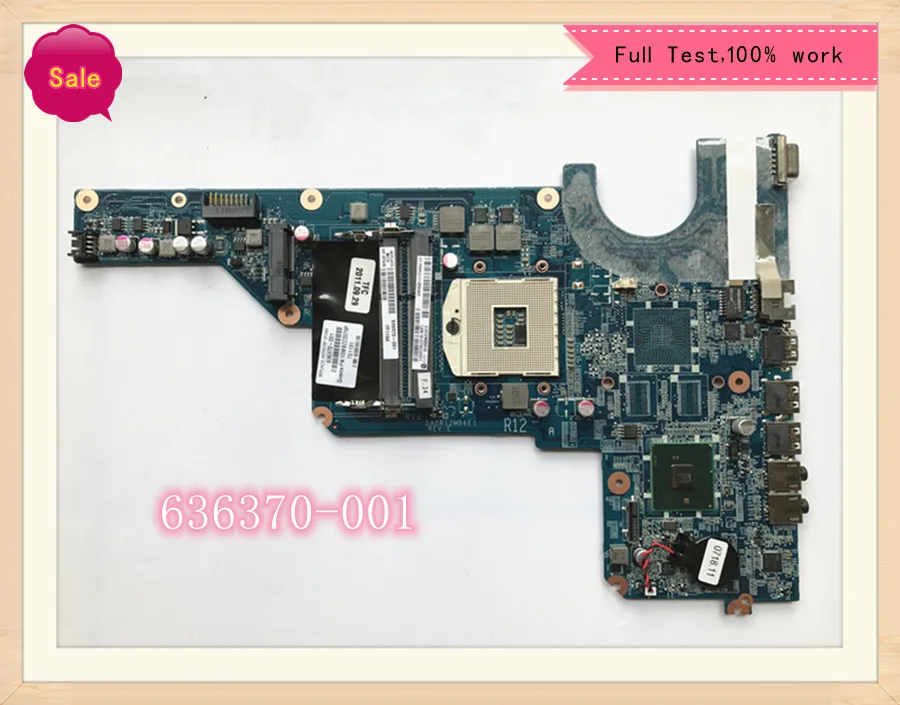

636370-001 636370-501 для струйного принтера HP Pavilion G4-1000 G6-1000 материнская плата для ноутбука DA0R12MB6E0 DA0R12MB6E1 HM55 DDR3 материнская плата для ноутбука