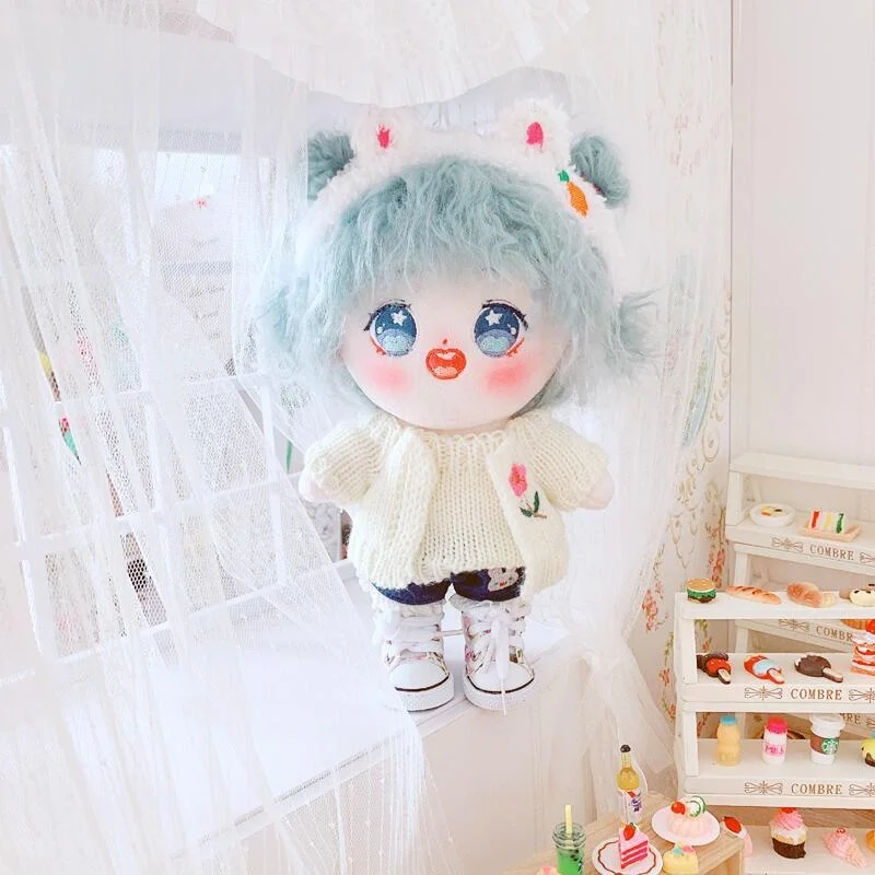

Star Cotton Plush Toy Clothing Toy Baby Wear Flower Sweater Hair Hoop 20 Cm Puppet Clothes Dress-up Christmas Gifts