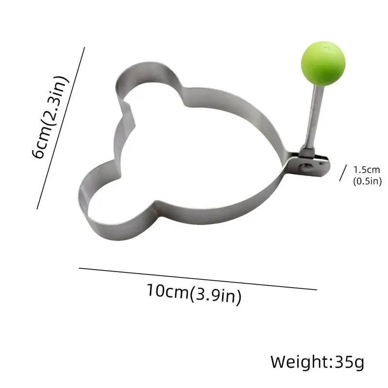 Простая модель утолщенной Нержавеющая сталь яичницы форма для жарки яиц в виде