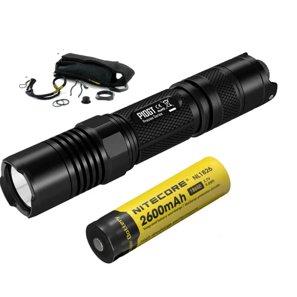 NITECORE P10GT тактический фонарь CREE XP L HI V3 LED max 900 люмен луч бросок 286 м для наружного