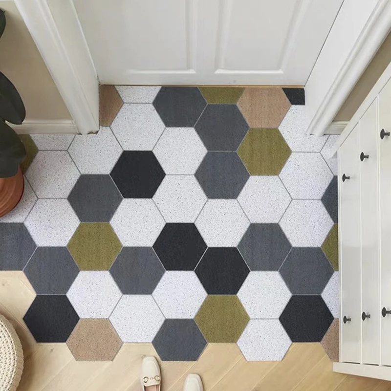 CINLAN Коврики для дома полиградиентный защитный ковер с узором в прихожей 60*120