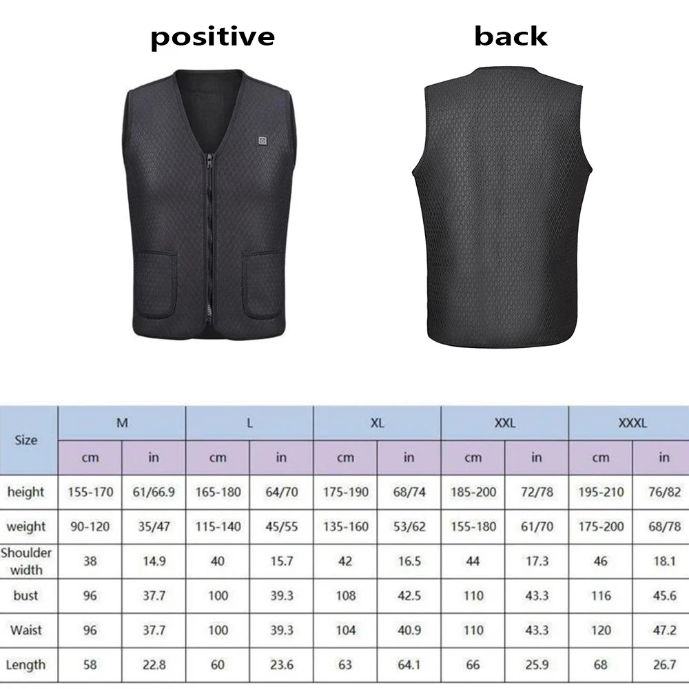 Лидер продаж 2019 зимний жилет с инфракрасным USB подогревом куртка гибкая