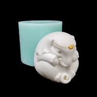 dw0266 przy moulds elephant baby silicone wedding birthday animal elephant candle mold soap molds clay resin moulds