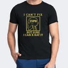 Смешные Графические Топы I Can't исправить глупость Radiology Medical Radiology, модные новые хлопковые футболки Харадзюку с коротким рукавом и круглым вырезом