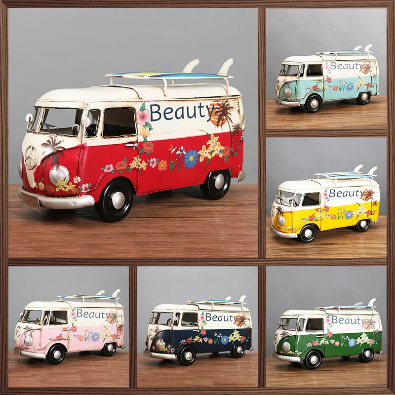 

American retro creative napkin drawer tissue box Car van bus models Bar Restaurant Hotel home living room decoration ornaments