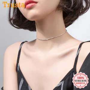 Цепочка Женская длиной до ключиц, из серебра 925 пробы