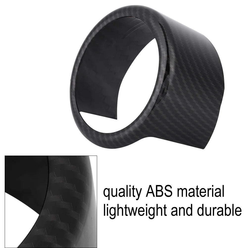 Новая декоративная Передняя решетка из углеродного волокна с логотипом кольцо