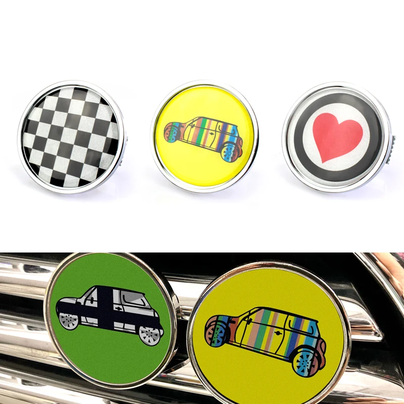 

3 шт./набор, металлические автомобильные 3D-наклейки на решетку радиатора