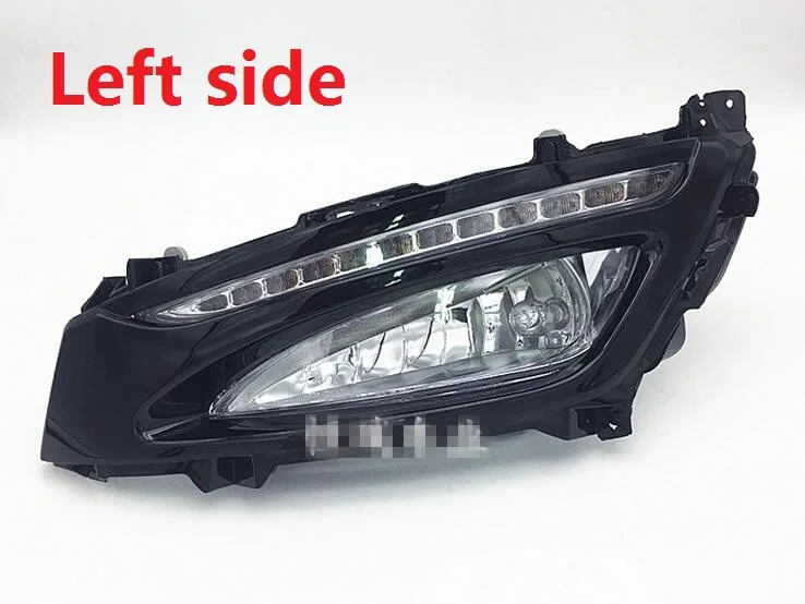 CAPQX 1 пара для KIA K5 Optima 2011 2012 2013 передний бампер противотуманный светильник дневной ходовой светильник противотуманная фара крышка рамка DRL лампа - Испускаемый цвет: Left side