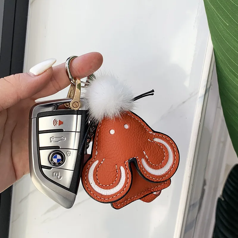 Брелок для ключей из искусственной кожи высокого качества маленькая мышь