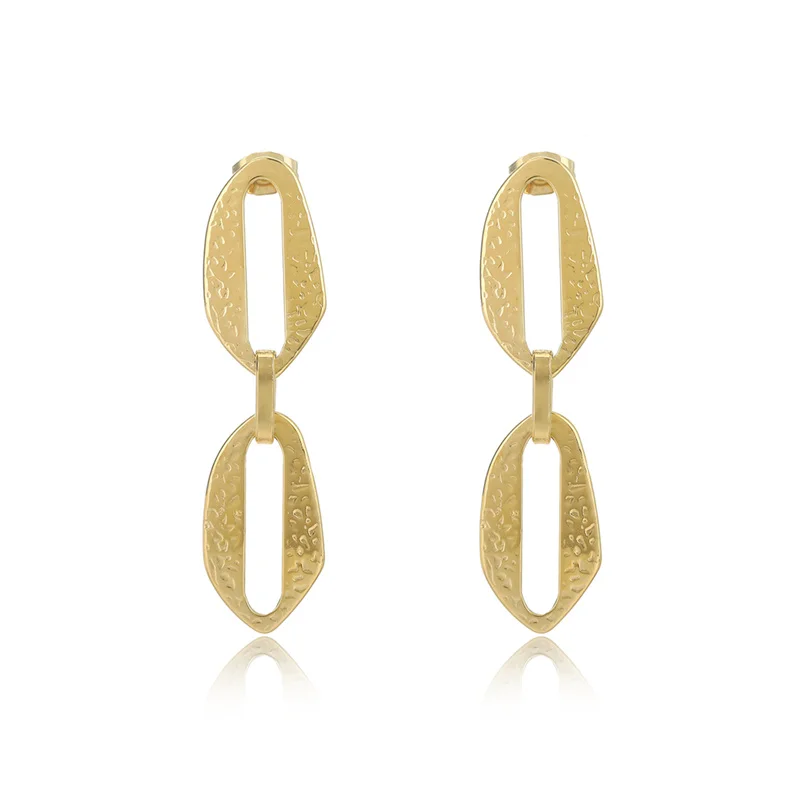 

Stainless Steel Geometry Drop Earrings For Woman Trinket Bohemia Gold Silver Color Dangle Earrings Fashion Jewelry Accessories