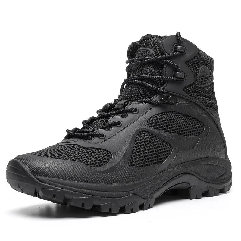 New military Boots Men Ultralight Combat Boots Special Forces Shock Absorption tactical Hiking Shoes cqb Airborne Boots