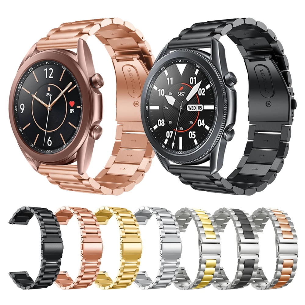 

Металлический ремешок для Samsung Galaxy Watch 3 45 мм 41 мм 42 мм 46 мм браслет из нержавеющей стали для Galaxy Active 2 Ремешки для наручных часов