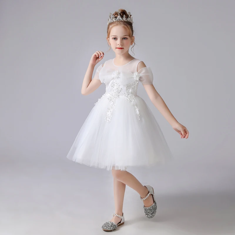 Платье для девочек платье свадебвечерние ринки с цветочным рисунком Детская