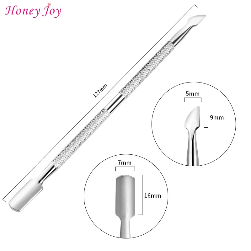 2 ходовая Ложка Толкатель из нержавеющей стали для удаления кутикулы