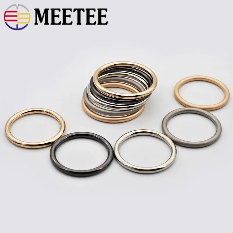 

10Pcs 10-70mm Metal O Rings Buckles Circle Connection Hook DIY Bag Strap Hook Ring Buckle Belt Dog Collar Decoration Accessories