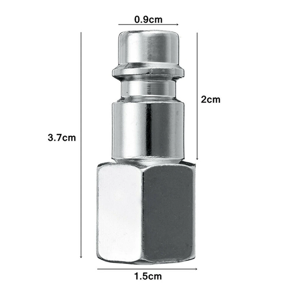 

10PCS Male Thread Fitting With Male Thread Euro Compressor Air Line Coupler Connector Fitting 1/4 BSP Connect Release UK Style