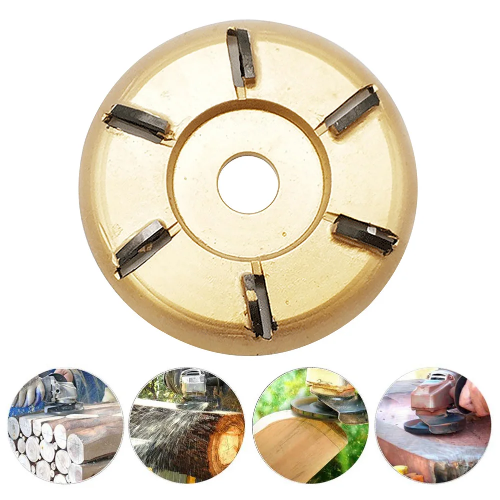 

90mm Practical Tool Round Woodworking For Angle Grinder Carpenter Durable Six Teeth Root Carving Accessories Milling Cutter