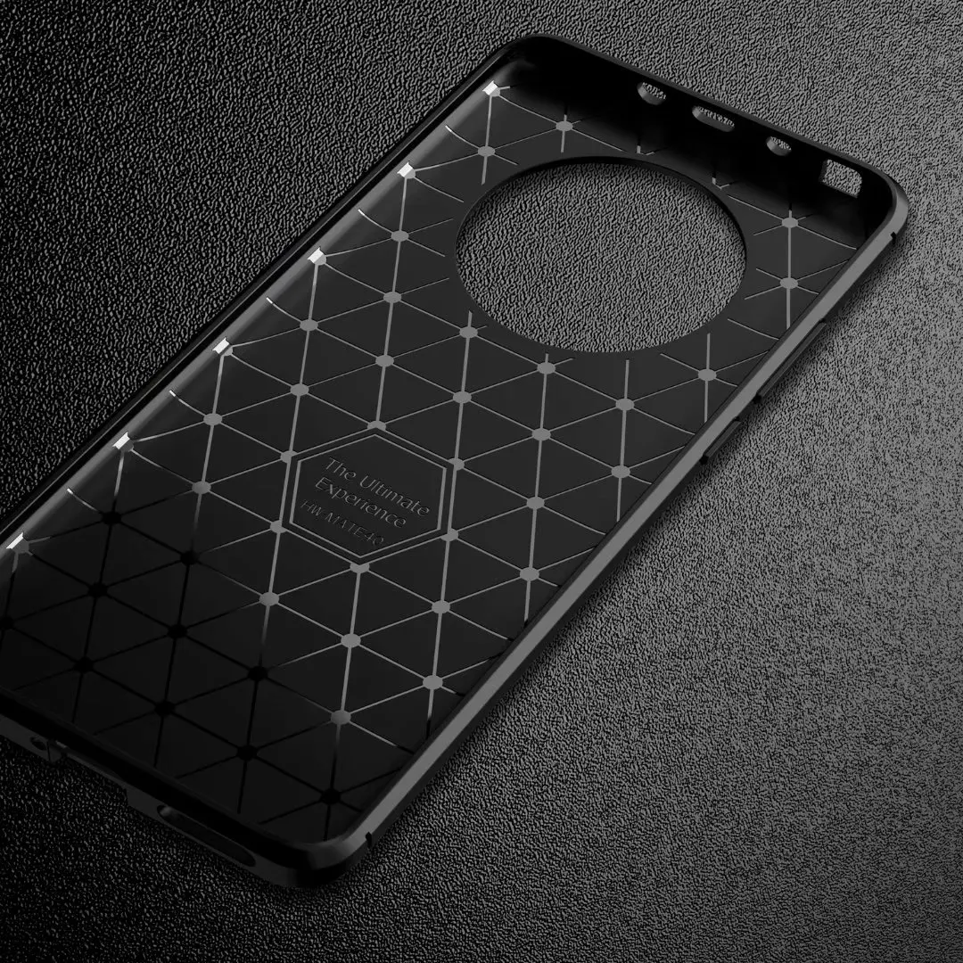 for huawei mate 40 30 20 10 pro lite case carbon fiber back cover beetle series soft phone shell free global shipping