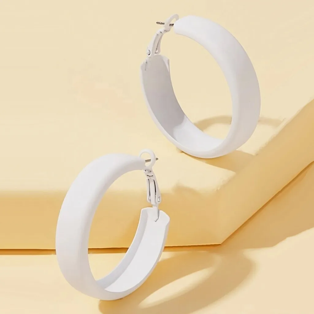

2020 Fashion Earrings Vintage Fluorescent Paint Lacquered Ear Hoop Multicolor Earrings New Gifts Red Popular Products