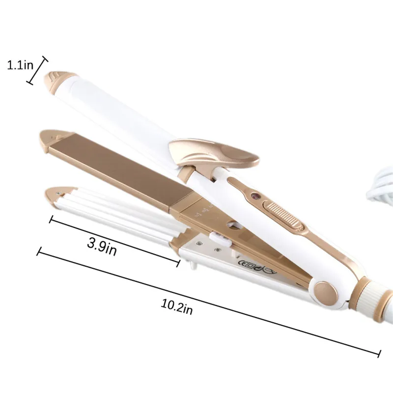 

3 In 1 Curling & Straightening Hair Tools Wet & Dry Flat Iron Hair Multifunctional Curler Straightener Female Hair Style Tool